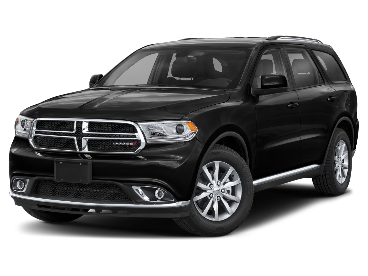 2020 Dodge Durango GT Plus in Db Black Clearcoat — front three-quarter view