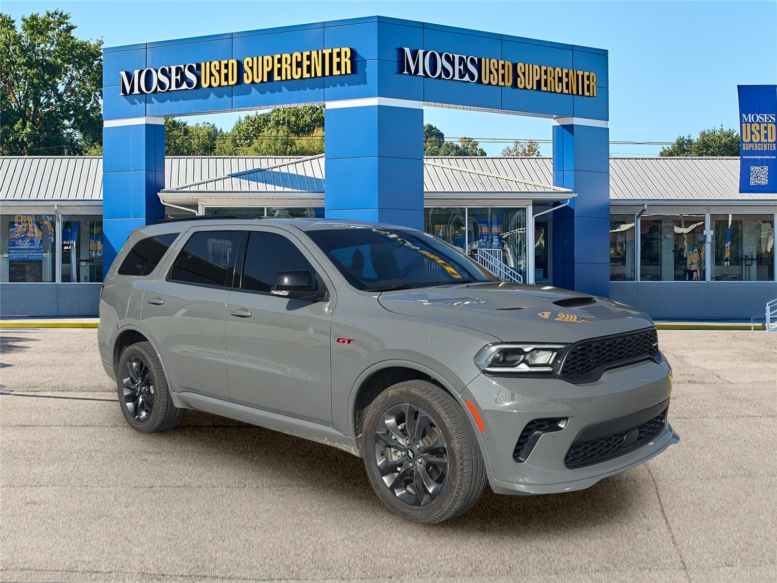 2026 Dodge Durango GT Plus in Destroyer Gray Clearcoat — front three-quarter view