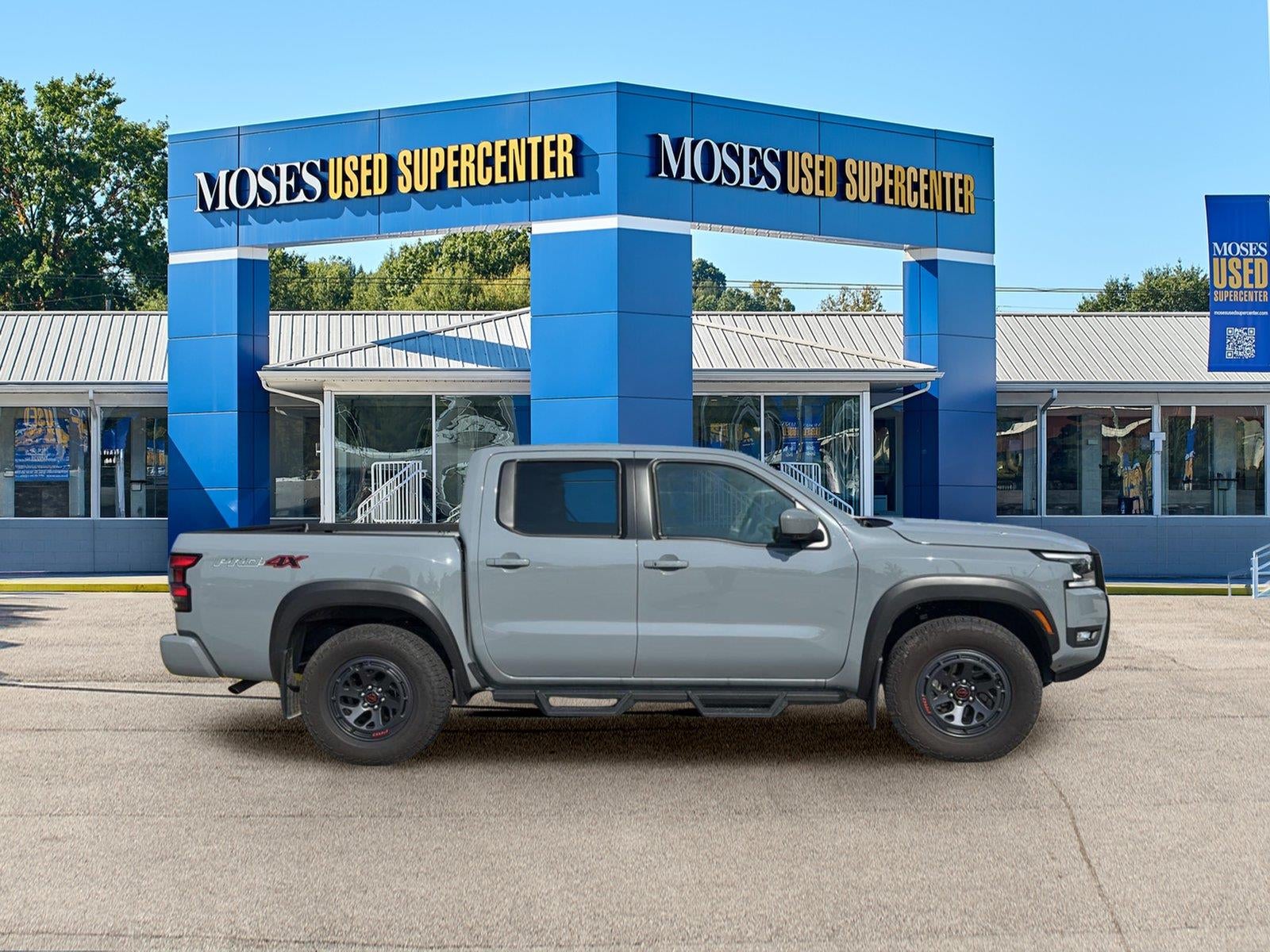 2025 Nissan Frontier — rear three-quarter view