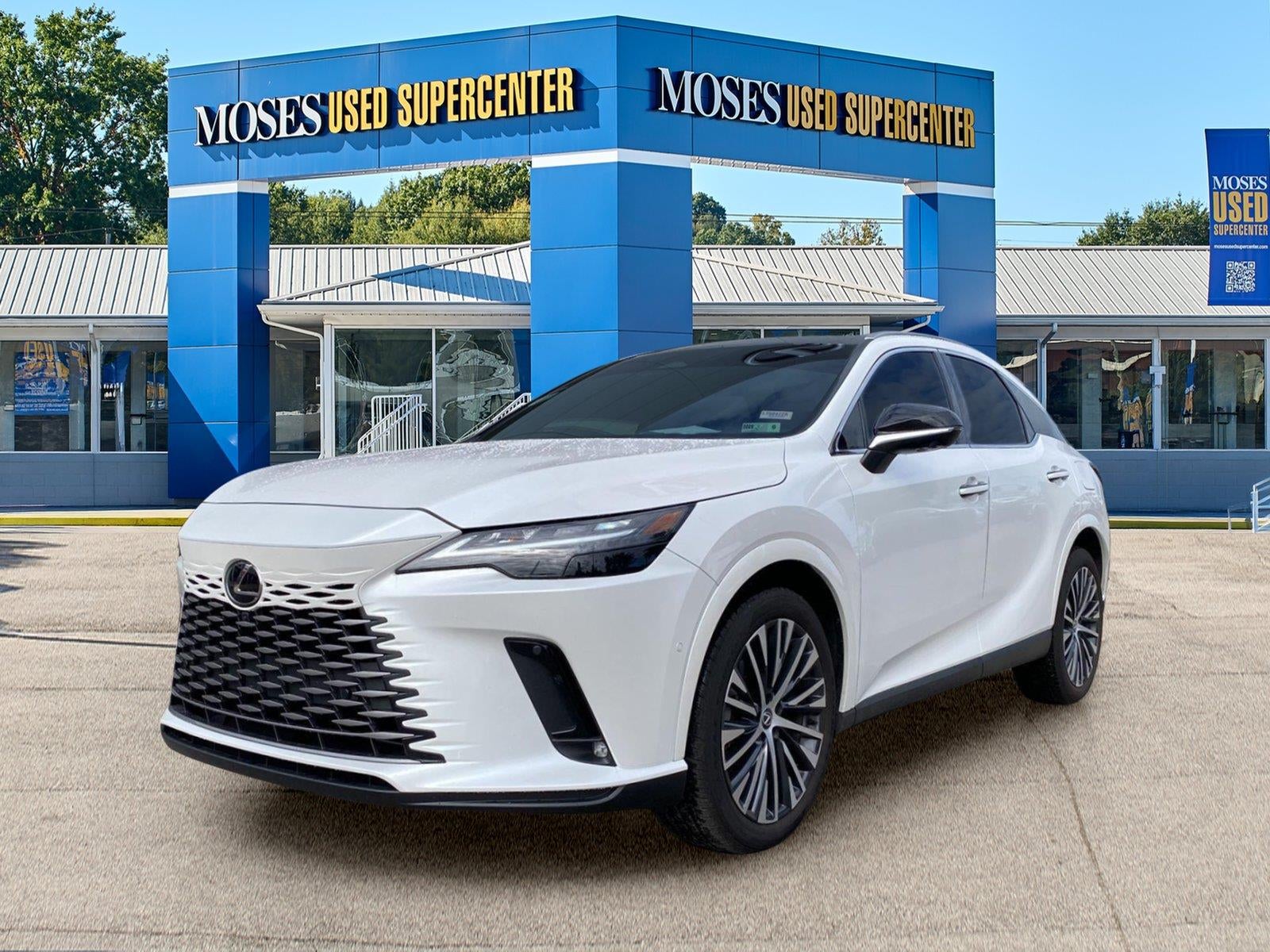 2025 Lexus RX 350 Base in Eminent White Pearl — front three-quarter view