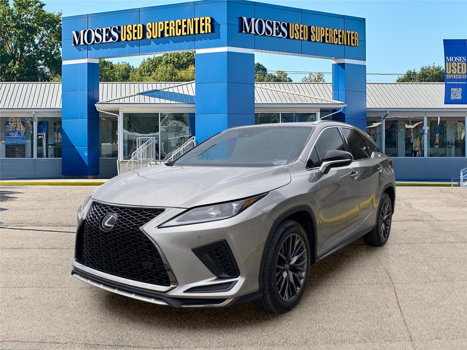 2020 Lexus RX RX 350 F SPORT Performance in Atomic Silver — front three-quarter view