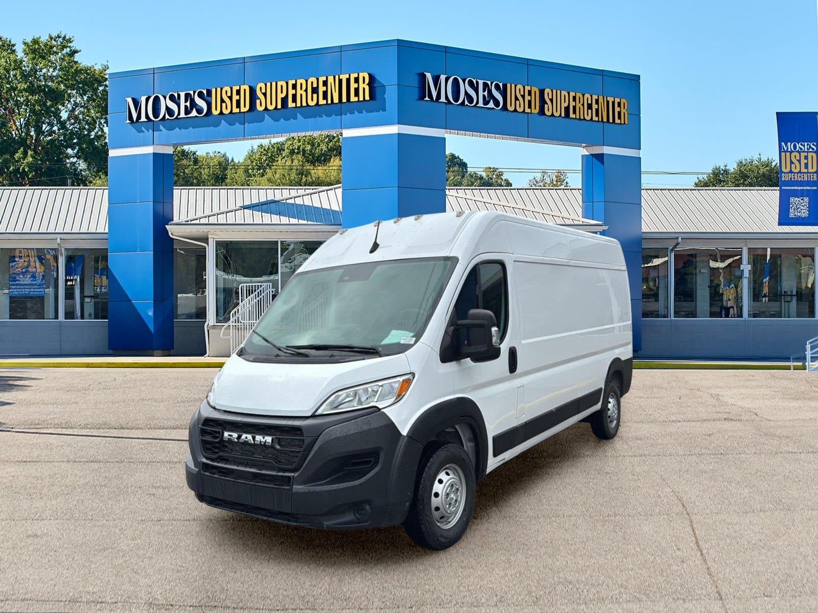 2023 RAM ProMaster Cargo Van 2500 159 WB in Bright White Clearcoat — front three-quarter view