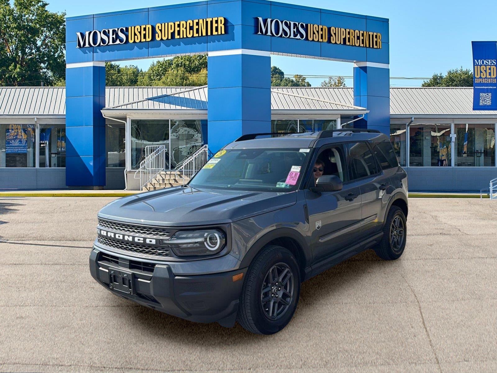 2025 Ford Bronco Sport Big Bend in Carbonized Gray — front three-quarter view