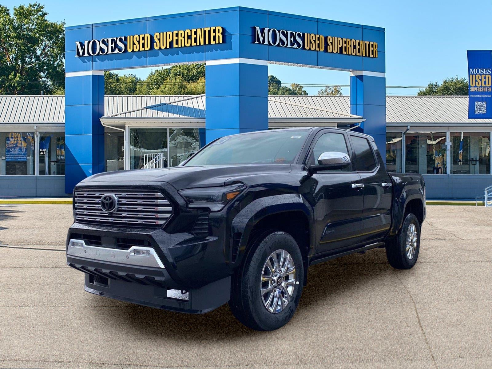 2026 Toyota Tacoma Limited in Black — front three-quarter view