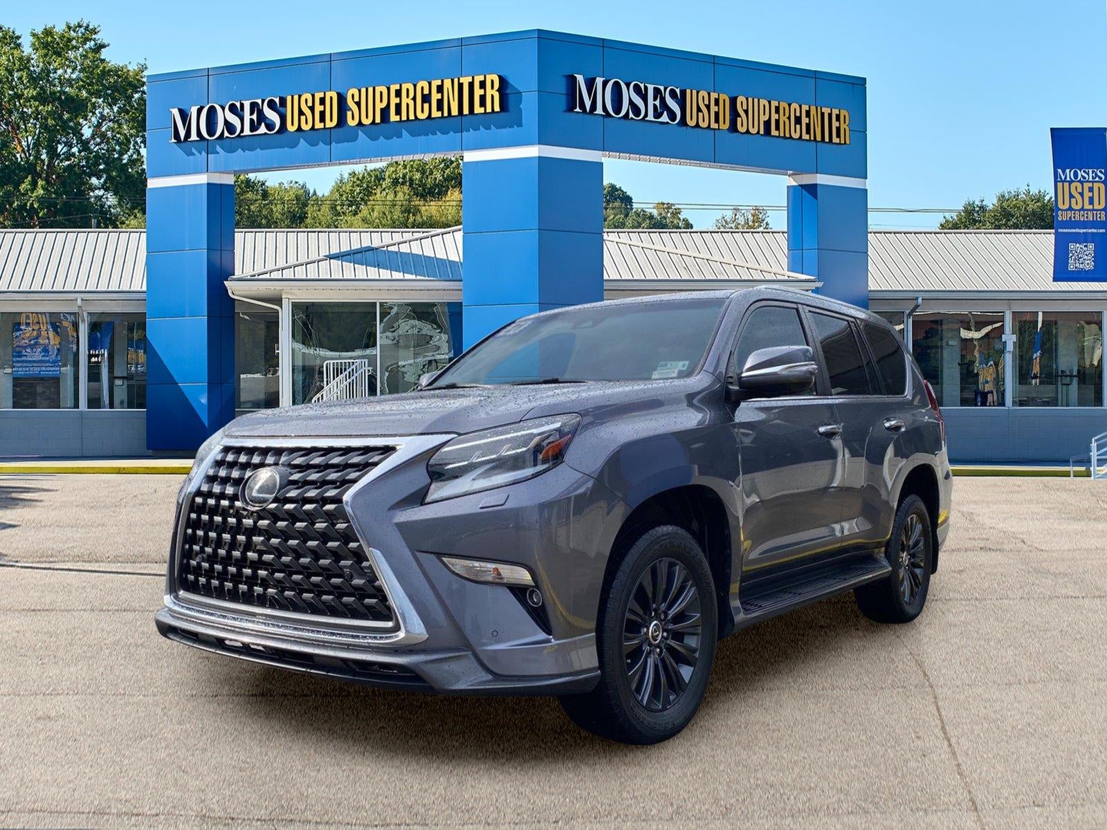 2021 Lexus GX GX 460 Luxury in Nebula Gray Pearl — front three-quarter view